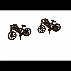 NWT Matte Black Bicycle Cufflinks